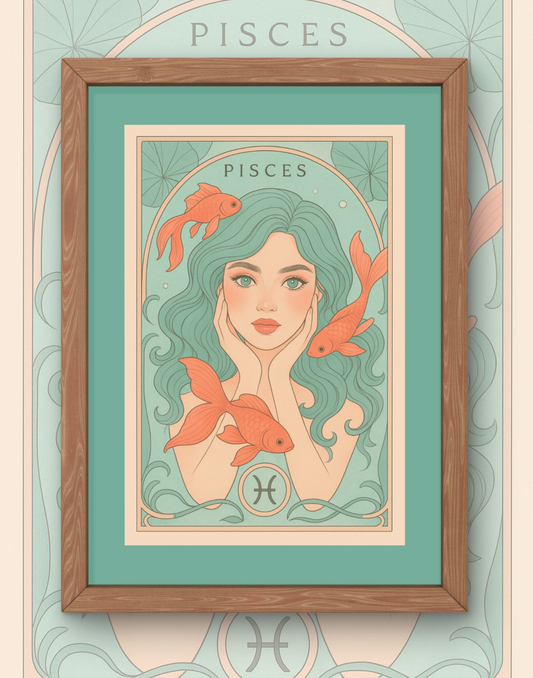Pisces Bloom Goddess Print