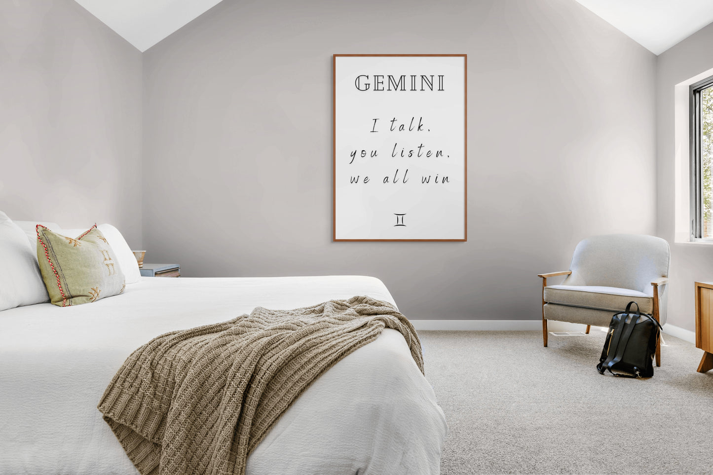 Gemini Real Zodiac Talk Print
